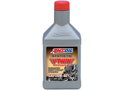 Plně syntetický motorový olej pro motocykly AMSOIL 20W-40 Synthetic V-Twin Motorcycle Oil 946 ml (1 quart)