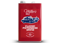 Špičkový minerální olej Millers Oils Classic Pistoneeze 20W-50 5l pro auto a moto veterány